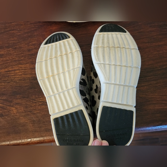 Cole Haan Women's Gray Leopard-Print Slip-On Sneakers - Picture 8 of 8